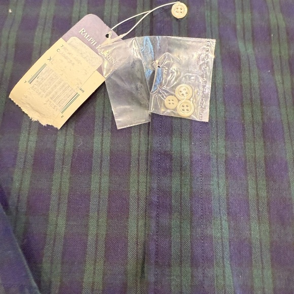 Ralph Lauren Mens Shirt Long Sleeve Black Watch Plaid Size XL NWT - Picture 8 of 12